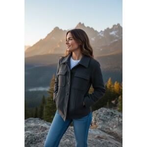 American Eagle Outfitters Charcoal Utility Jacket